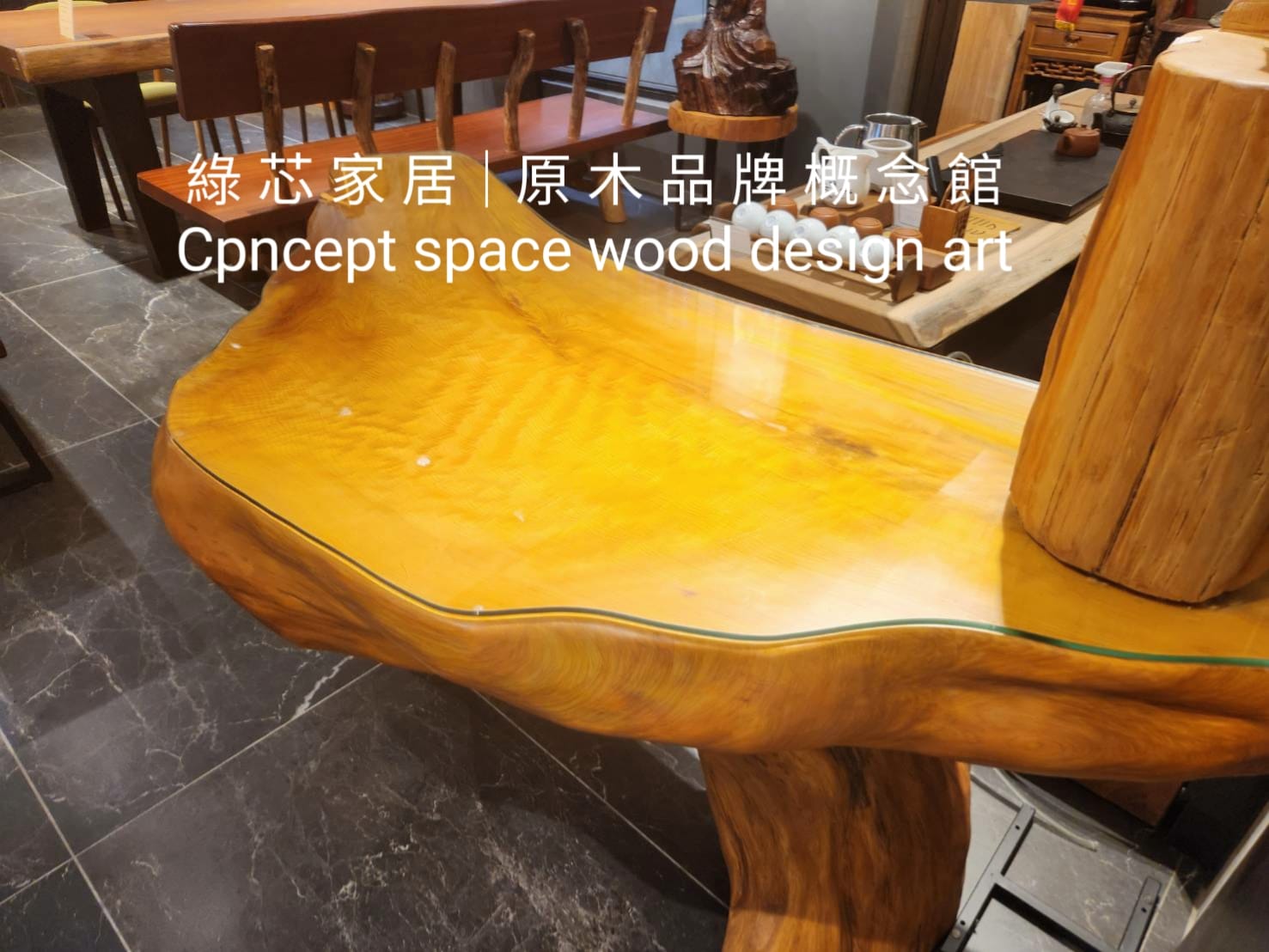 超稀有台灣黃檜 典藏精品《泡茶桌》